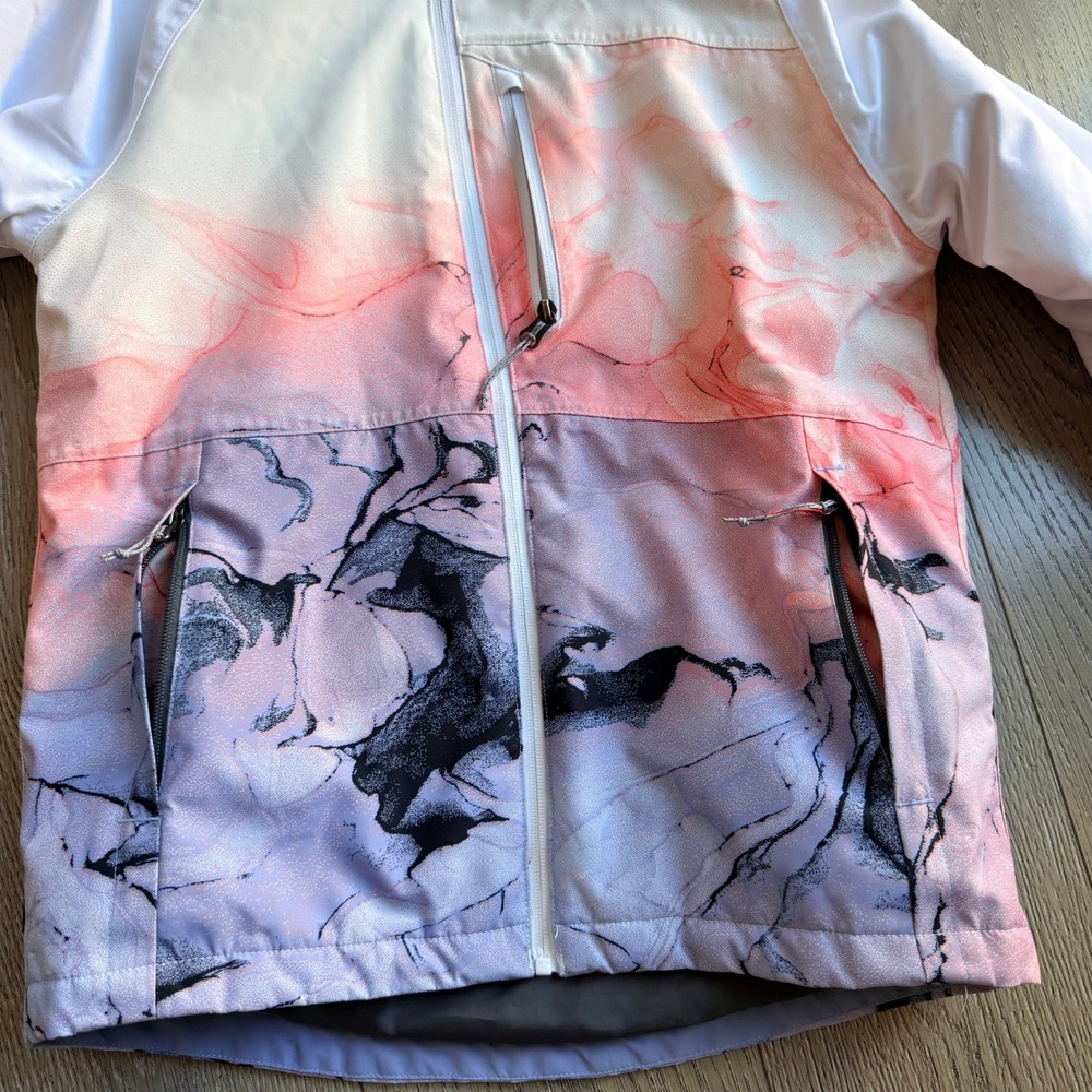 686 Hydra Thermagraph Jacket Peppercorn Cloudbreak Marble Pink Women Medium - Picture 6 of 9